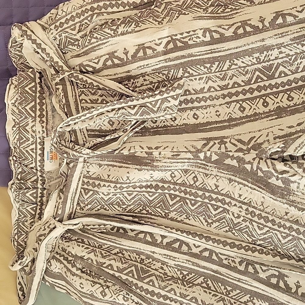 Elastic waist tie pants